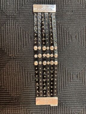 Brighton Silver plated leather bandit brqcelet